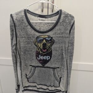 Jeep Black and White Graphic Top